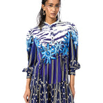 'GEOMIST' PRINTED DRESS - Kanika Goyal Label