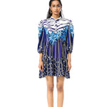 'GEOMIST' PRINTED DRESS - Kanika Goyal Label