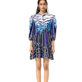 'GEOMIST' PRINTED DRESS - Kanika Goyal Label