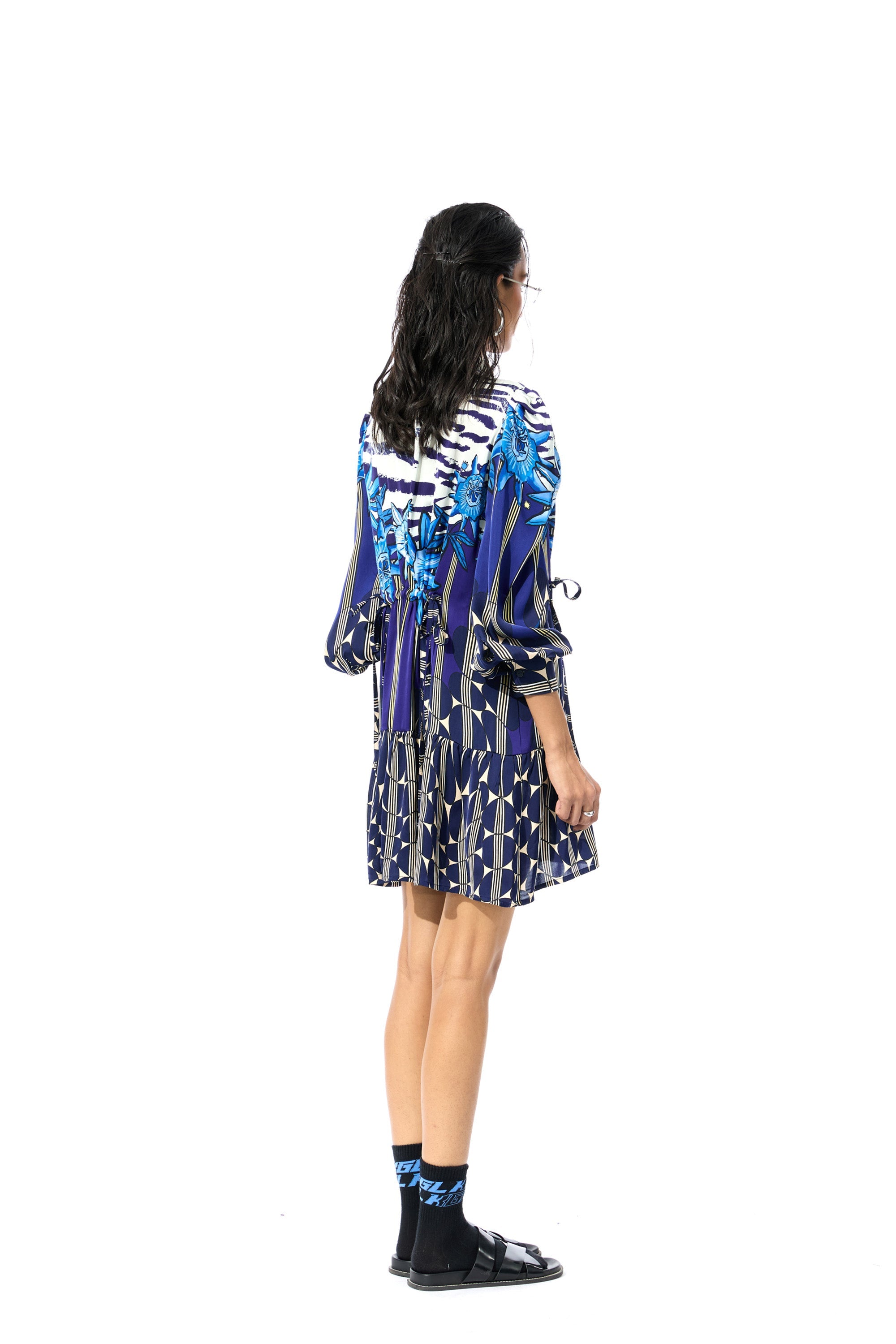 'GEOMIST' PRINTED DRESS - Kanika Goyal Label