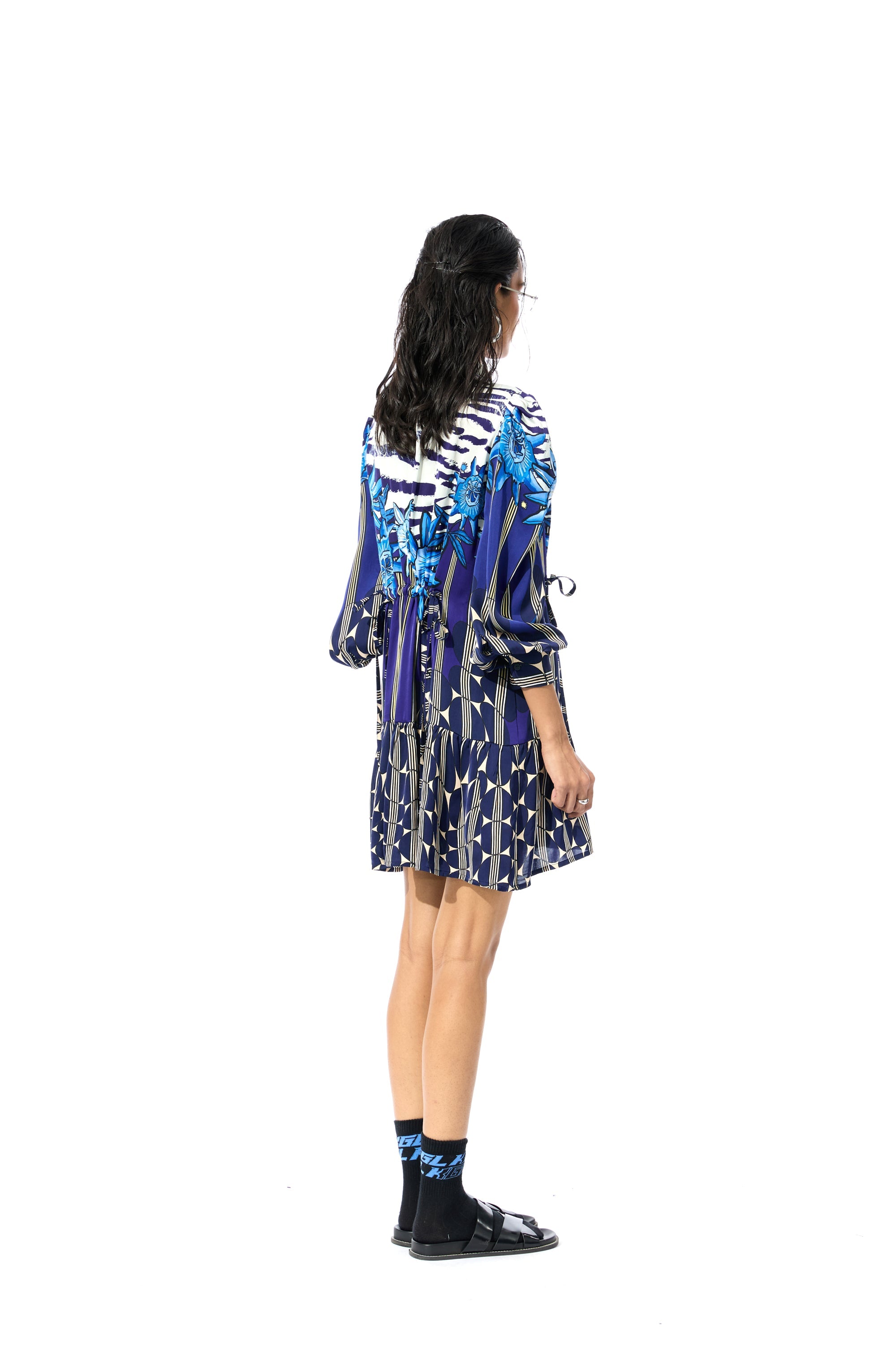 'GEOMIST' PRINTED DRESS - Kanika Goyal Label