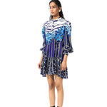 'GEOMIST' PRINTED DRESS - Kanika Goyal Label