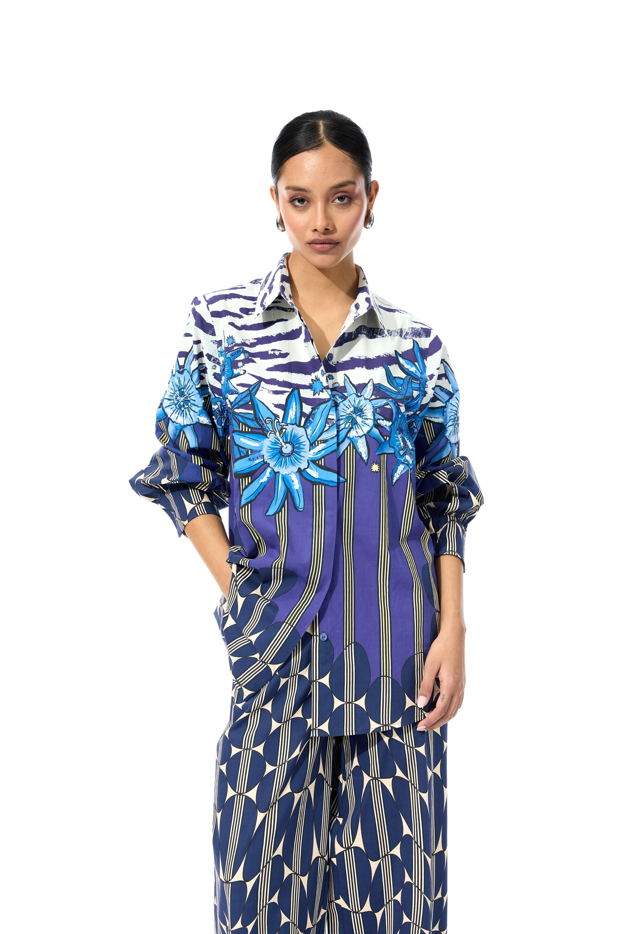 'GEOMIST' PRINTED SET - Kanika Goyal Label