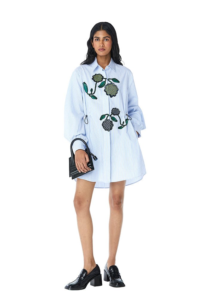 GIA' Embellished Shirt Dress - Kanika Goyal Label