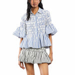 GUBBINS' Checked Top - Kanika Goyal Label