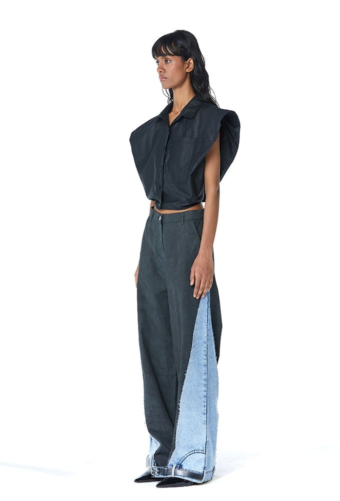 HALCYON' Draped Shirt - Kanika Goyal Label