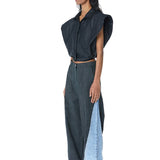 HALCYON' Draped Shirt - Kanika Goyal Label