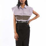 HALCYON' Draped Shirt - Kanika Goyal Label