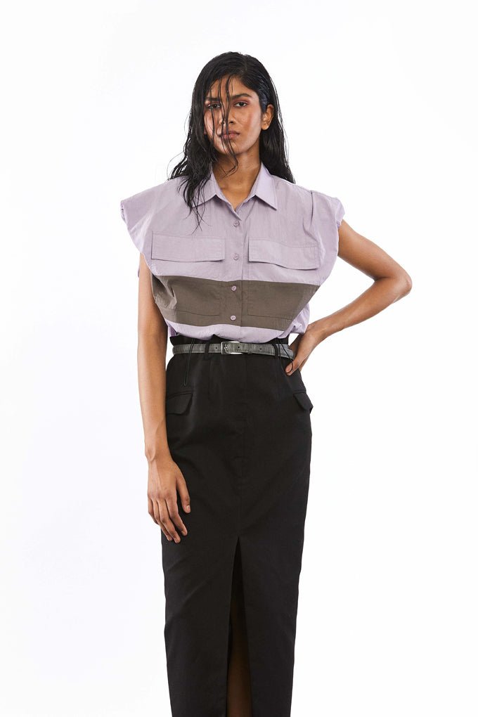 HALCYON' Draped Shirt - Kanika Goyal Label