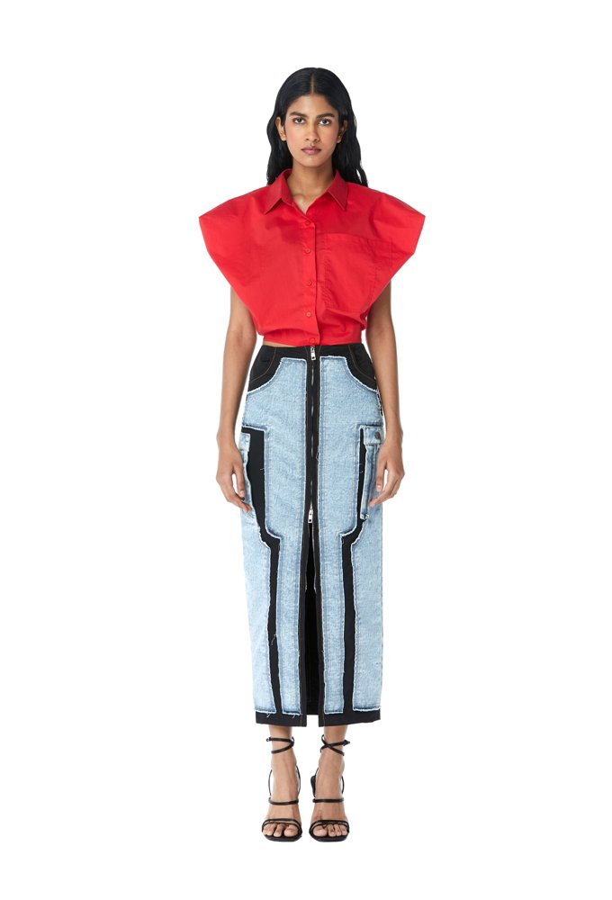 HALCYON' Draped Shirt - Kanika Goyal Label