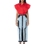 HALCYON' Draped Shirt - Kanika Goyal Label