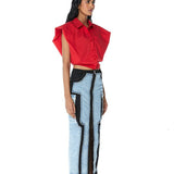 HALCYON' Draped Shirt - Kanika Goyal Label