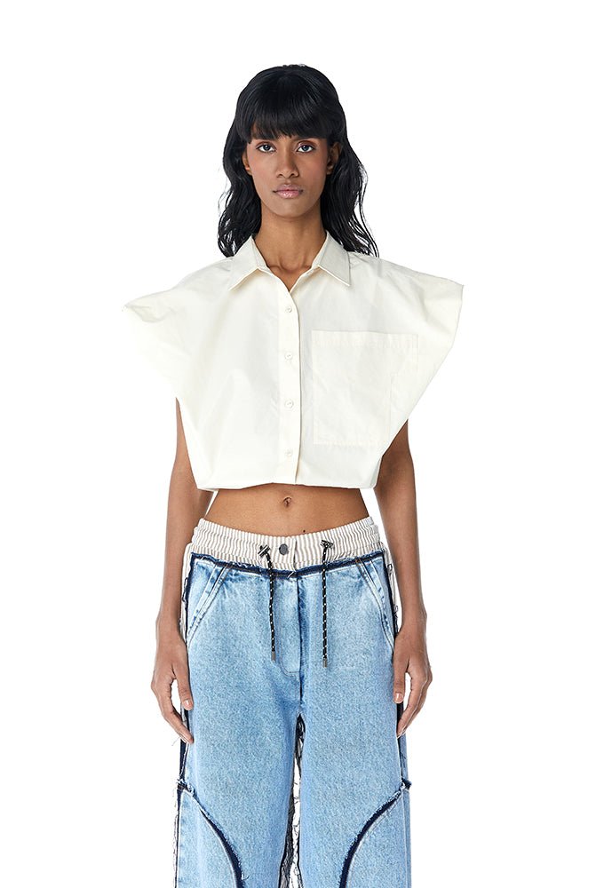 HALCYON' Draped Shirt - Kanika Goyal Label