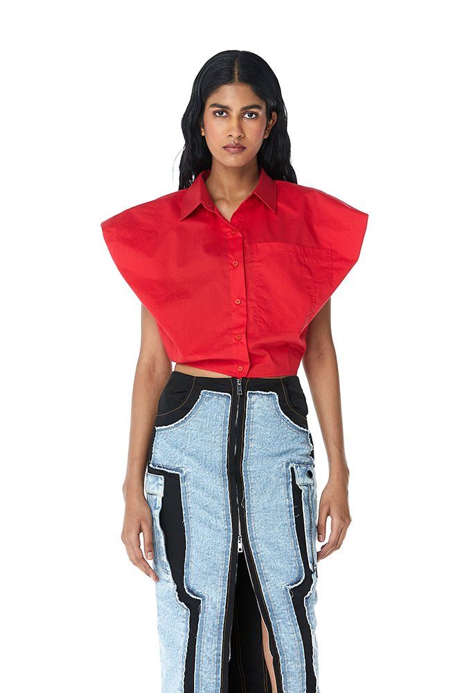 HALCYON' Draped Shirt - Kanika Goyal Label