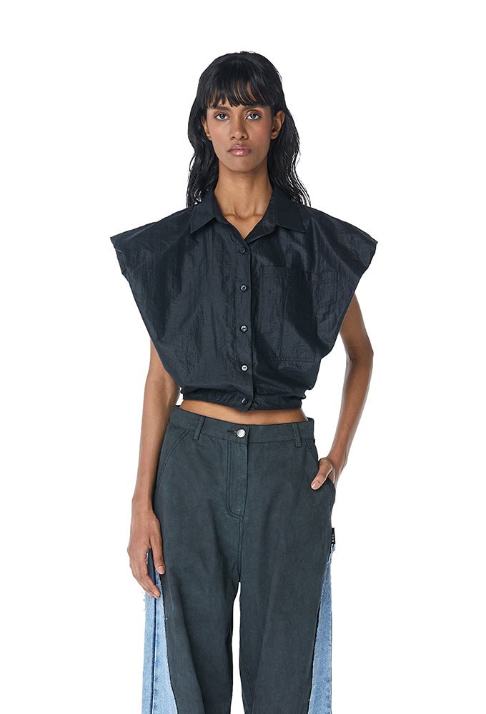 HALCYON' Draped Shirt - Kanika Goyal Label