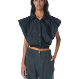 HALCYON' Draped Shirt - Kanika Goyal Label