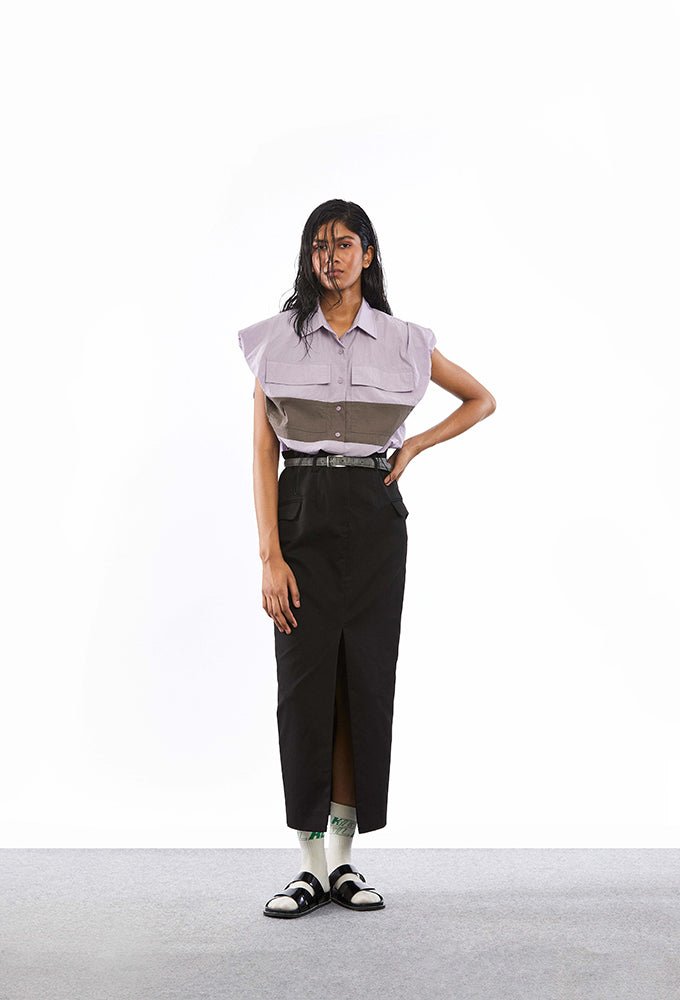 HALCYON' Draped Shirt - Kanika Goyal Label