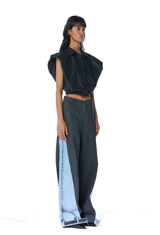 HALCYON' Draped Shirt - Kanika Goyal Label