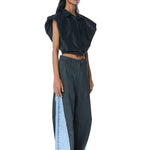 HALCYON' Draped Shirt - Kanika Goyal Label