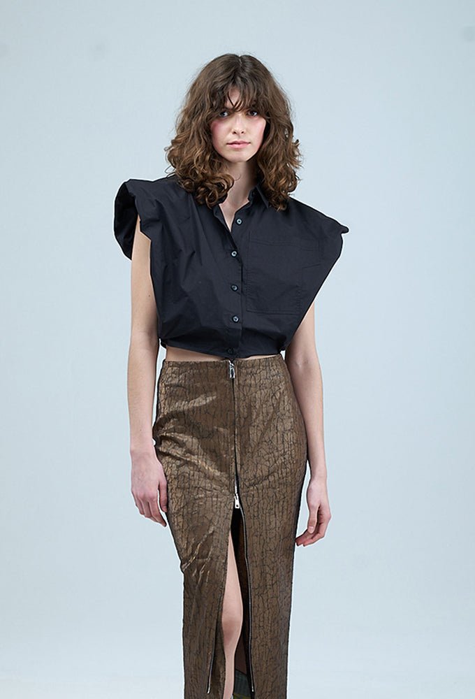 HALCYON' Drapped Shirt - Kanika Goyal Label