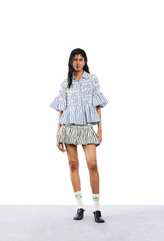 HEX' Checked Skirt - Kanika Goyal Label