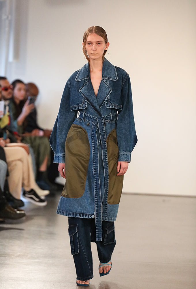 HYBRID' Denim Trench - Kanika Goyal Label