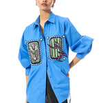 'INKRUNE' BLUE SHIRT - Kanika Goyal Label