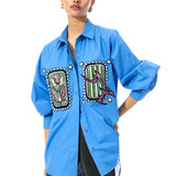 'INKRUNE' BLUE SHIRT - Kanika Goyal Label