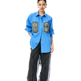 'INKRUNE' BLUE SHIRT - Kanika Goyal Label