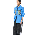 'INKRUNE' BLUE SHIRT - Kanika Goyal Label