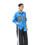 'INKRUNE' BLUE SHIRT - Kanika Goyal Label