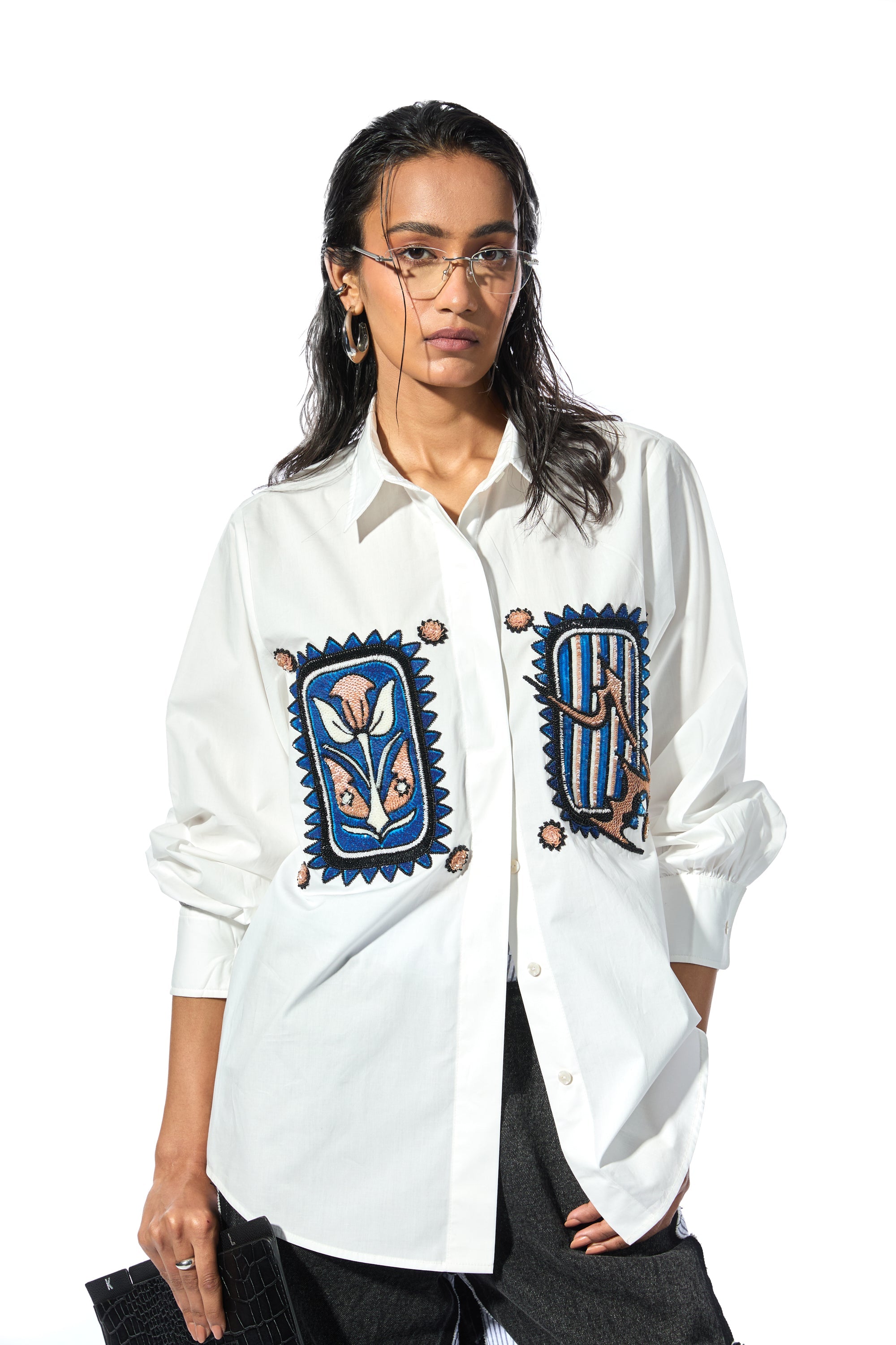 'INKRUNE' WHITE SHIRT - Kanika Goyal Label