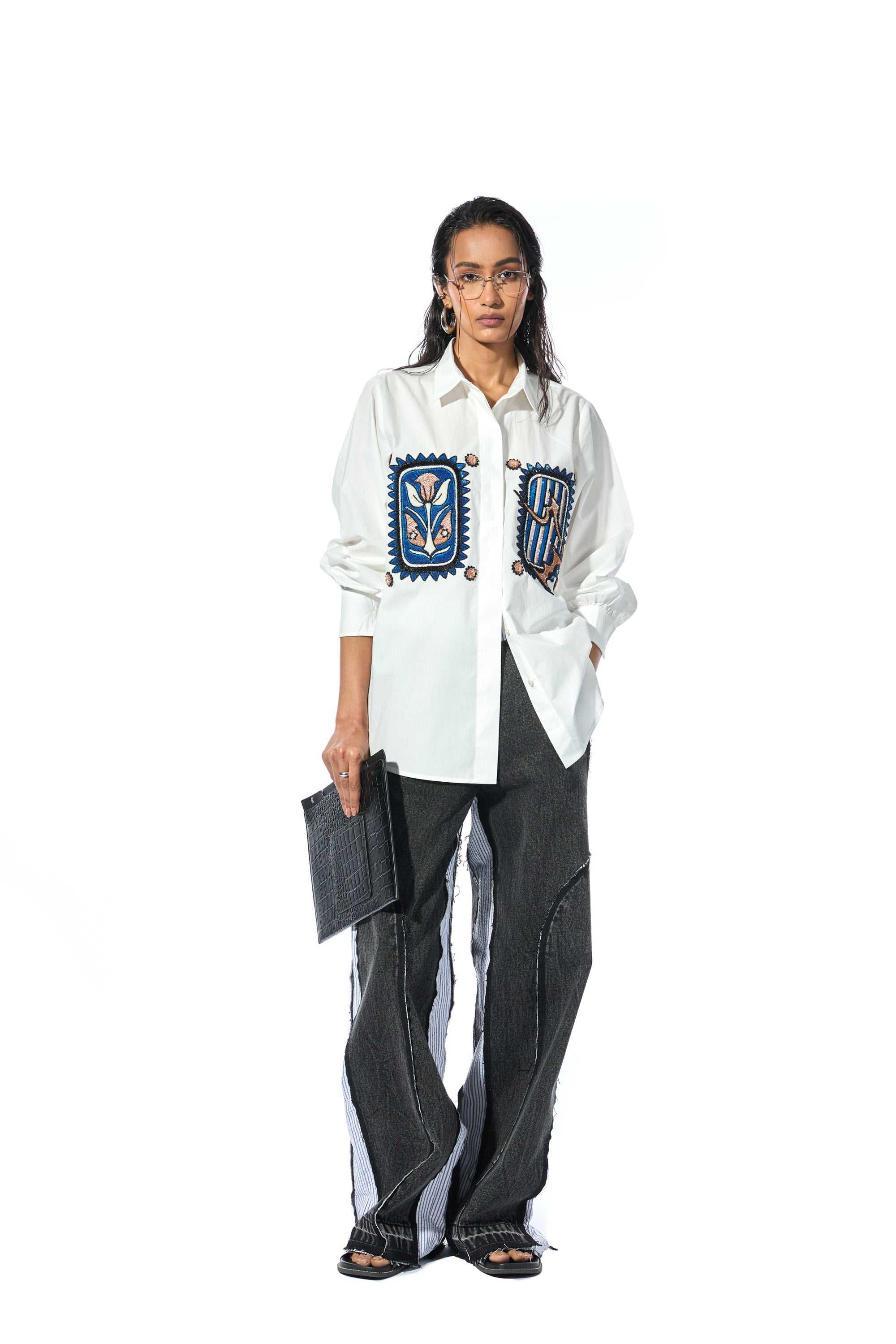 'INKRUNE' WHITE SHIRT - Kanika Goyal Label