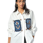 'INKRUNE' WHITE SHIRT - Kanika Goyal Label