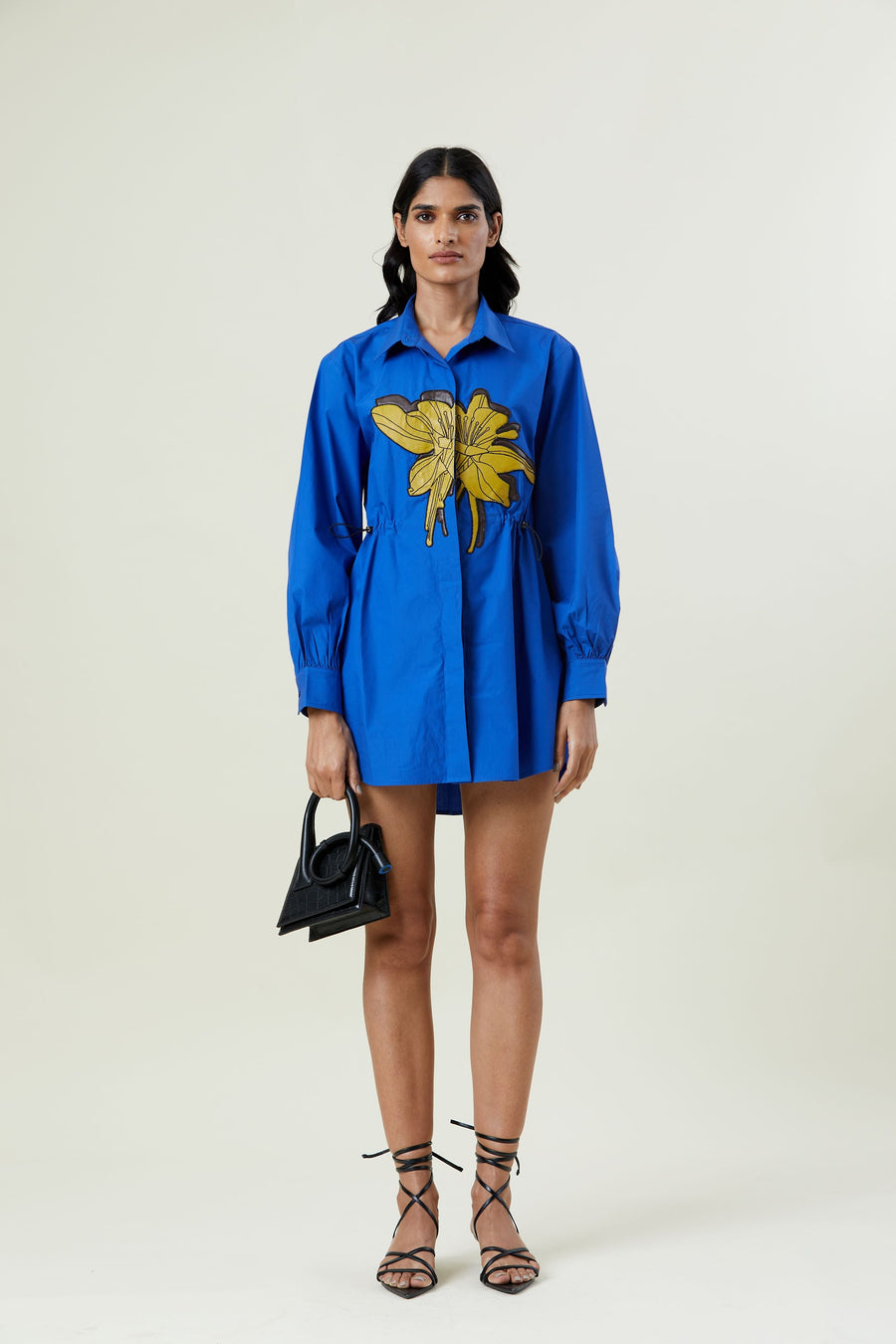 'IXIA' Appliquè Shirt Dress - Kanika Goyal Label