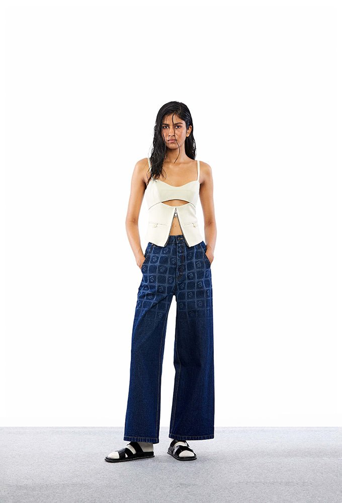 K.' Denim Pants - Kanika Goyal Label