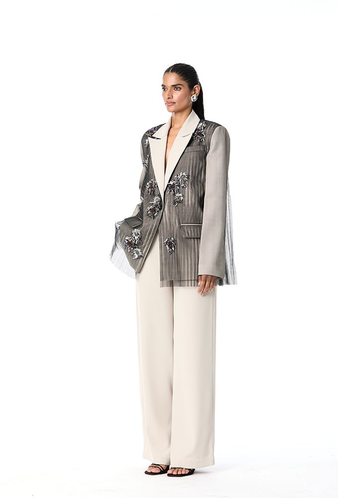 'KAELIS’ Embellished Blazer - Kanika Goyal Label