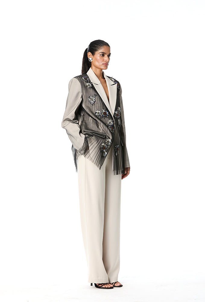 'KAELIS’ Embellished Blazer - Kanika Goyal Label