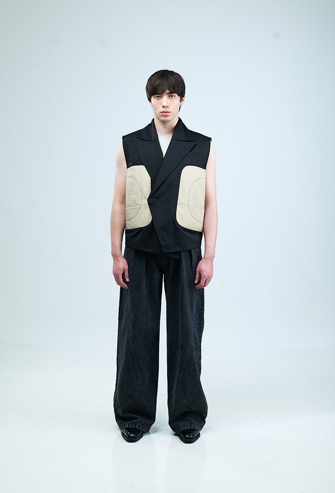 KAI' Panelled Vest - Kanika Goyal Label