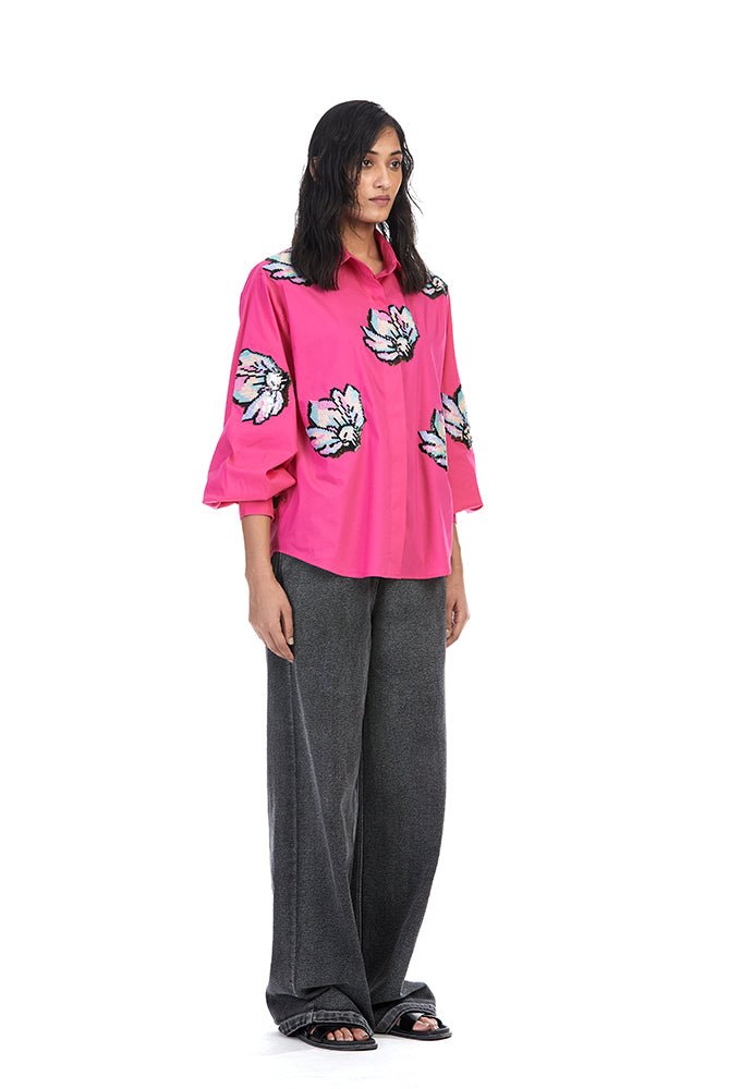 'KAIA' Embellished Shirt - Kanika Goyal Label