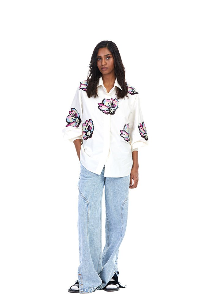 'KAIA' Embellished Shirt - Kanika Goyal Label