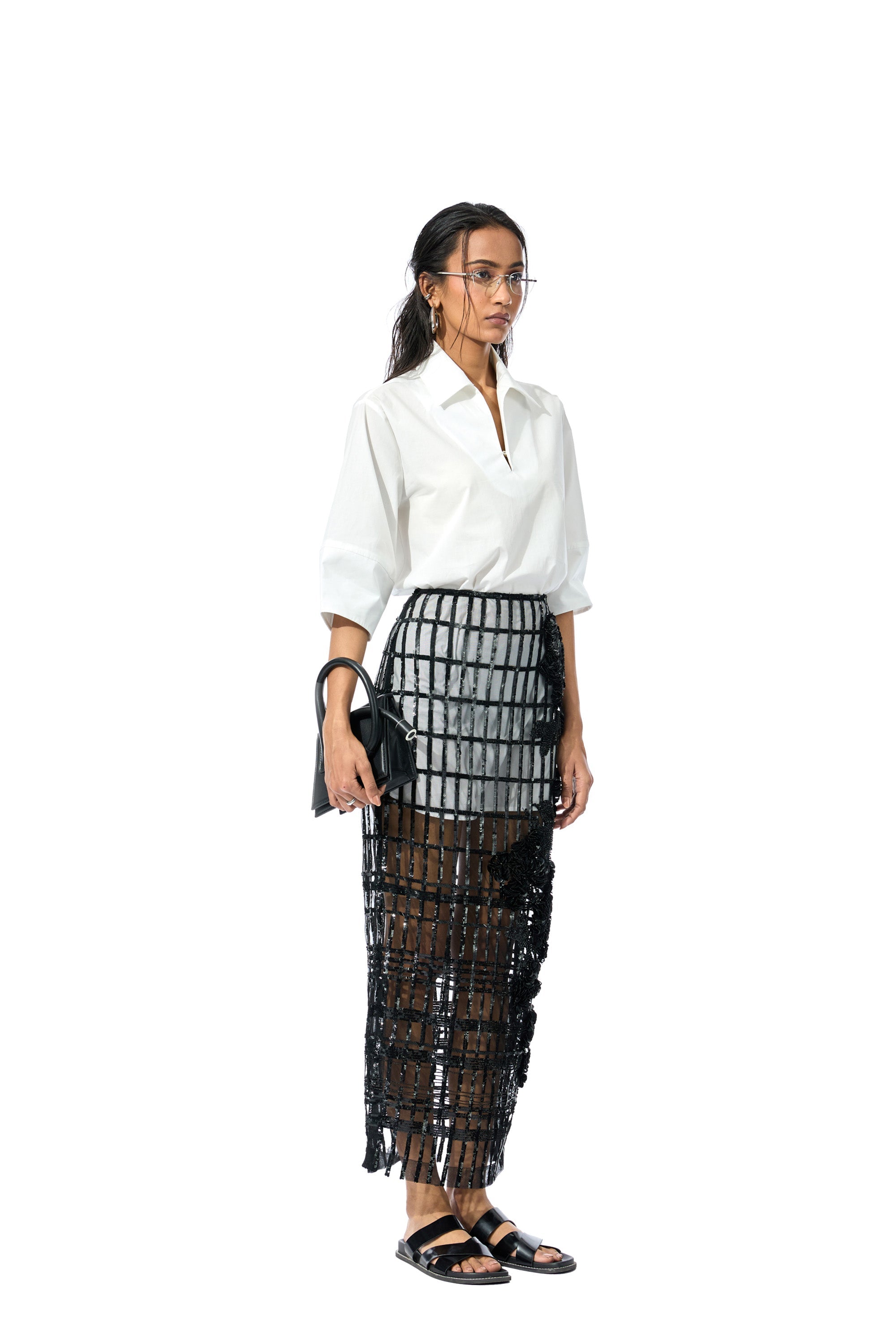 'KAIRIS' EMBELLISHED SKIRT - Kanika Goyal Label