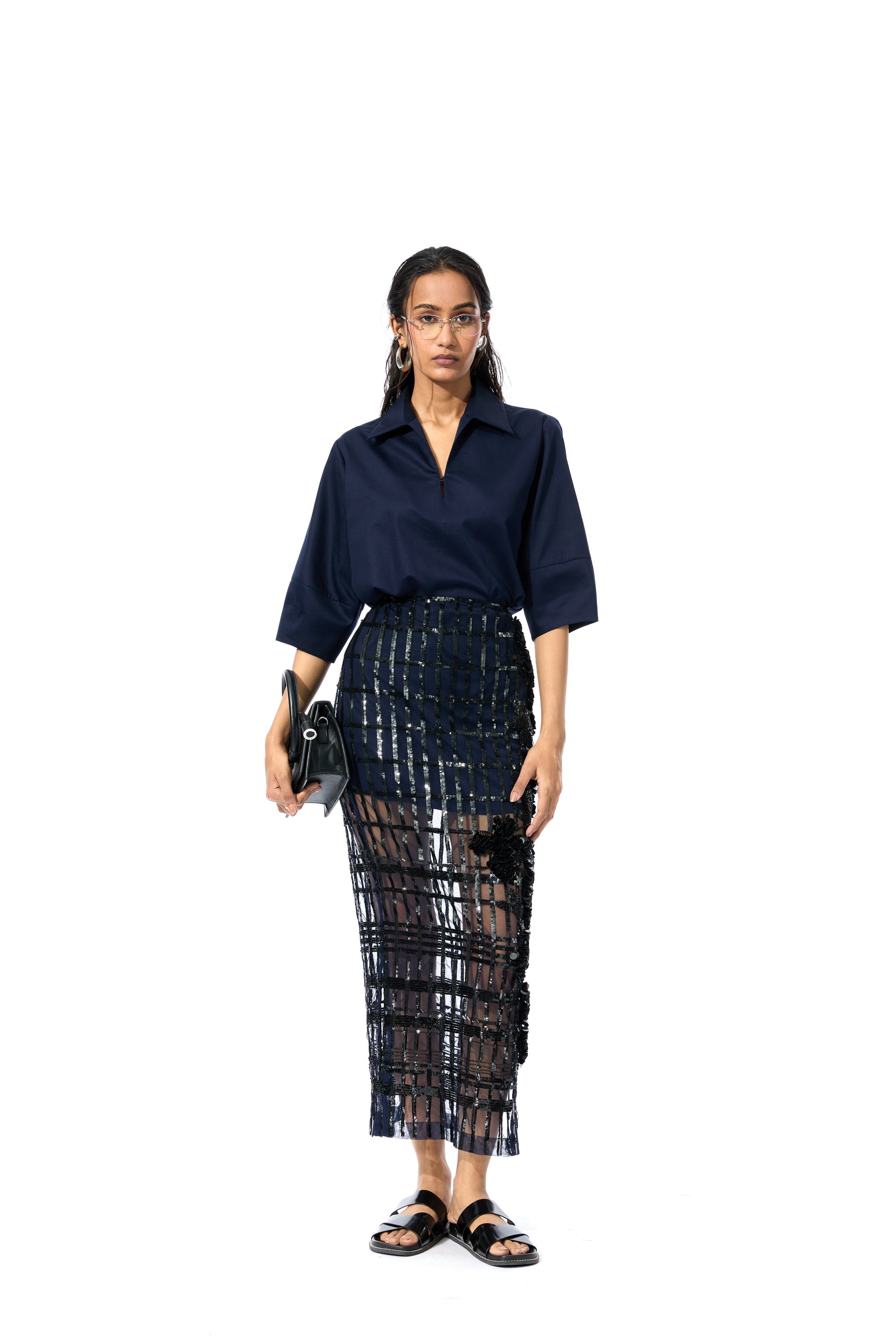 'KAIRIS' EMBELLISHED SKIRT - Kanika Goyal Label