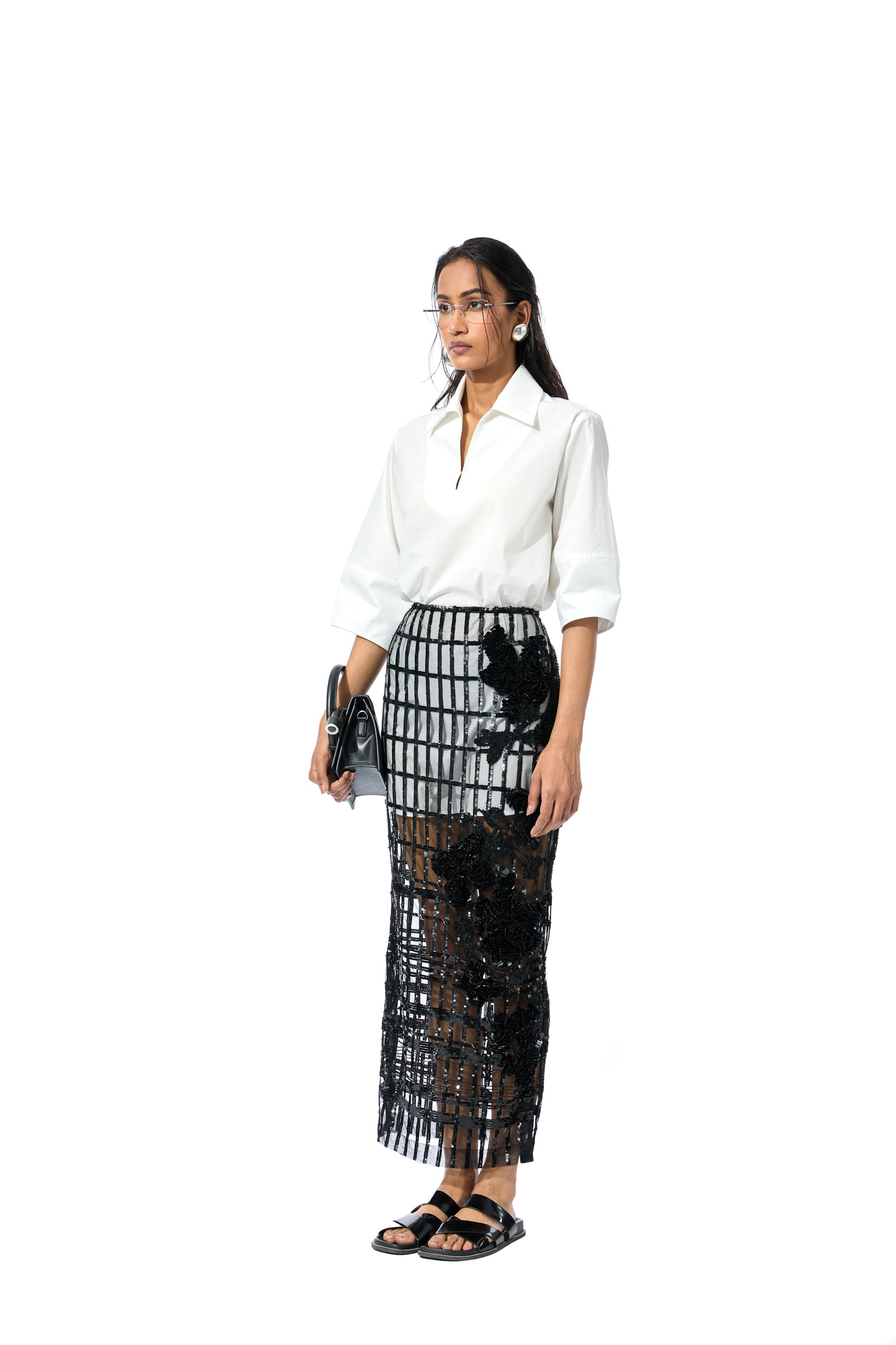 'KAIRIS' EMBELLISHED SKIRT - Kanika Goyal Label