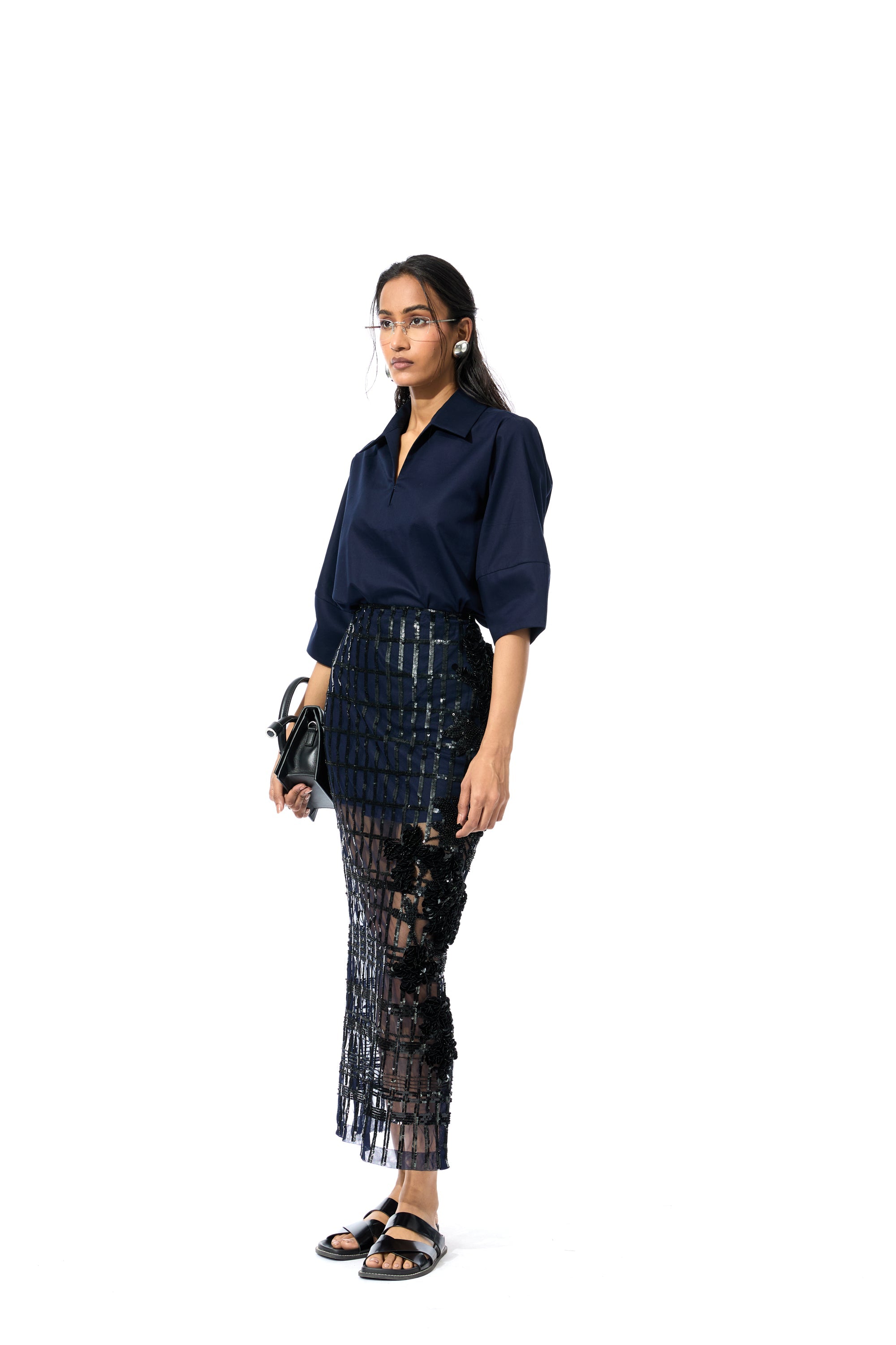 'KAIRIS' EMBELLISHED SKIRT - Kanika Goyal Label