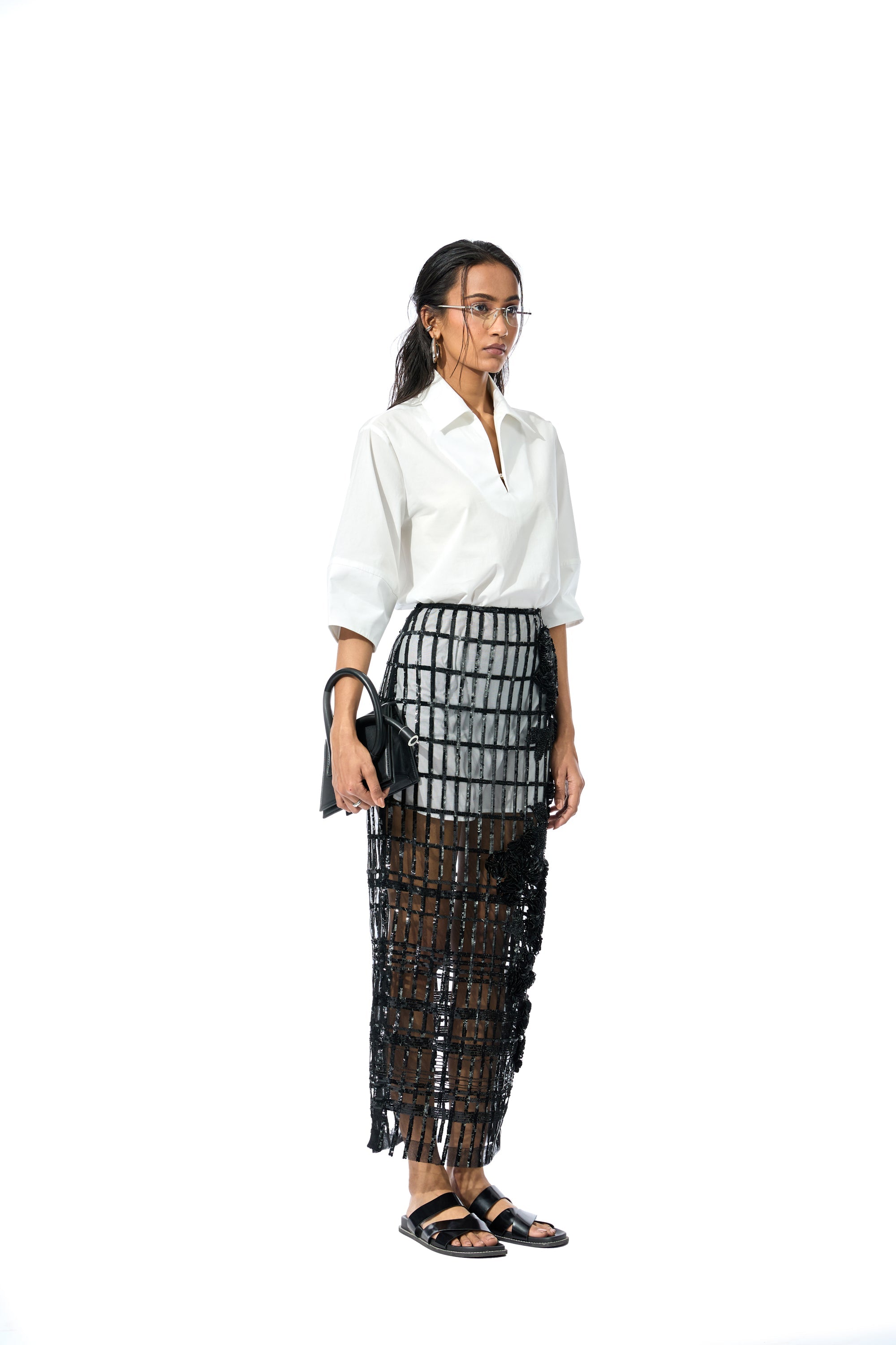 'KAIRIS' EMBELLISHED SKIRT - Kanika Goyal Label