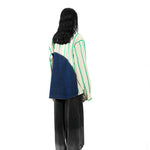 'KALE' Denim Blocked Shirt - Kanika Goyal Label