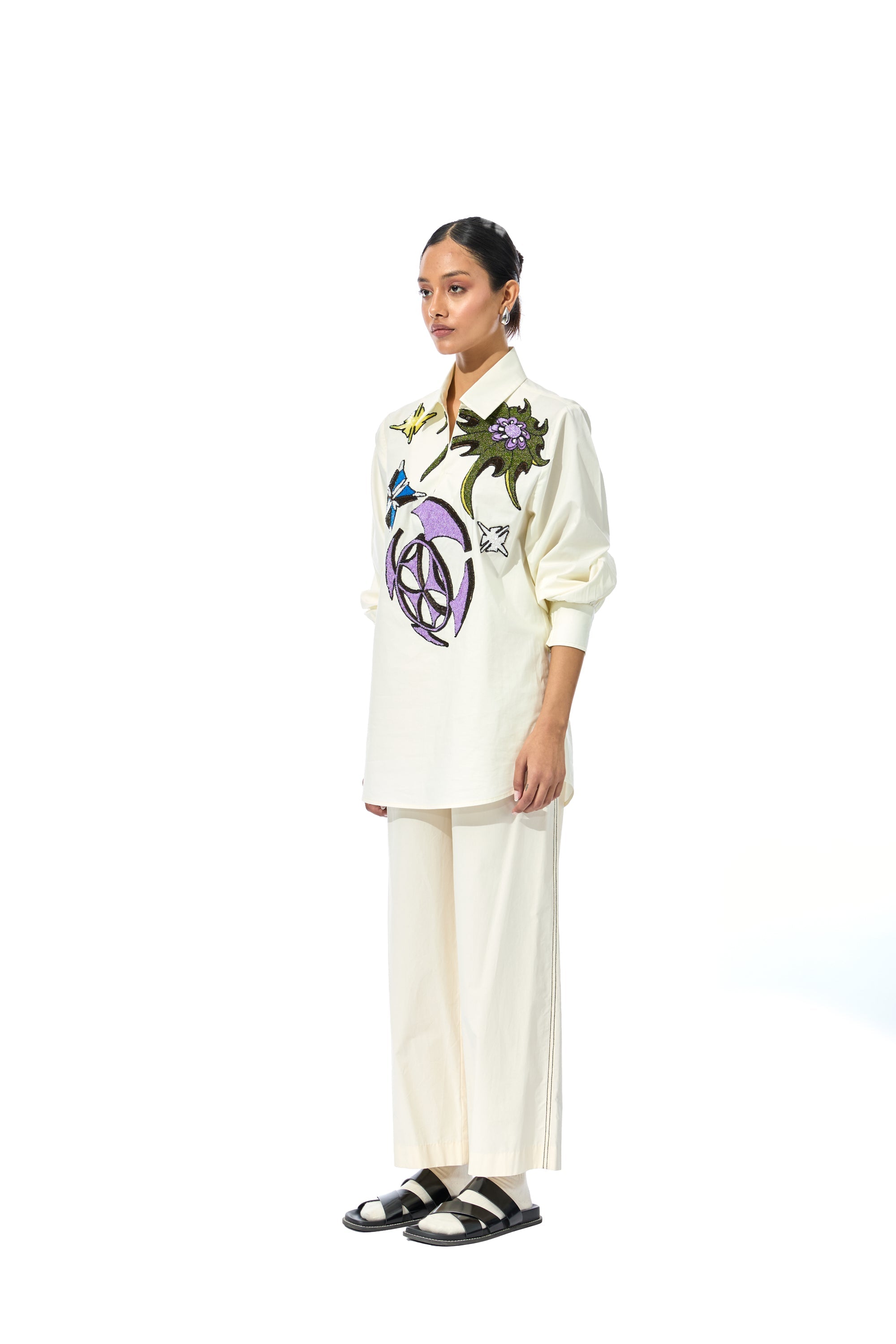 'KOSHA' EMBELLISHED SHIRT - Kanika Goyal Label