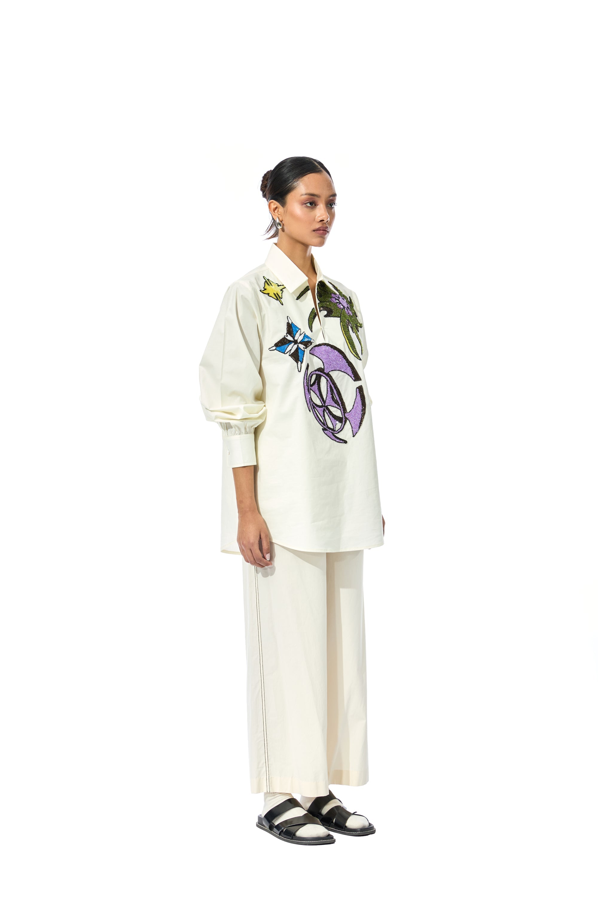 'KOSHA' EMBELLISHED SHIRT - Kanika Goyal Label