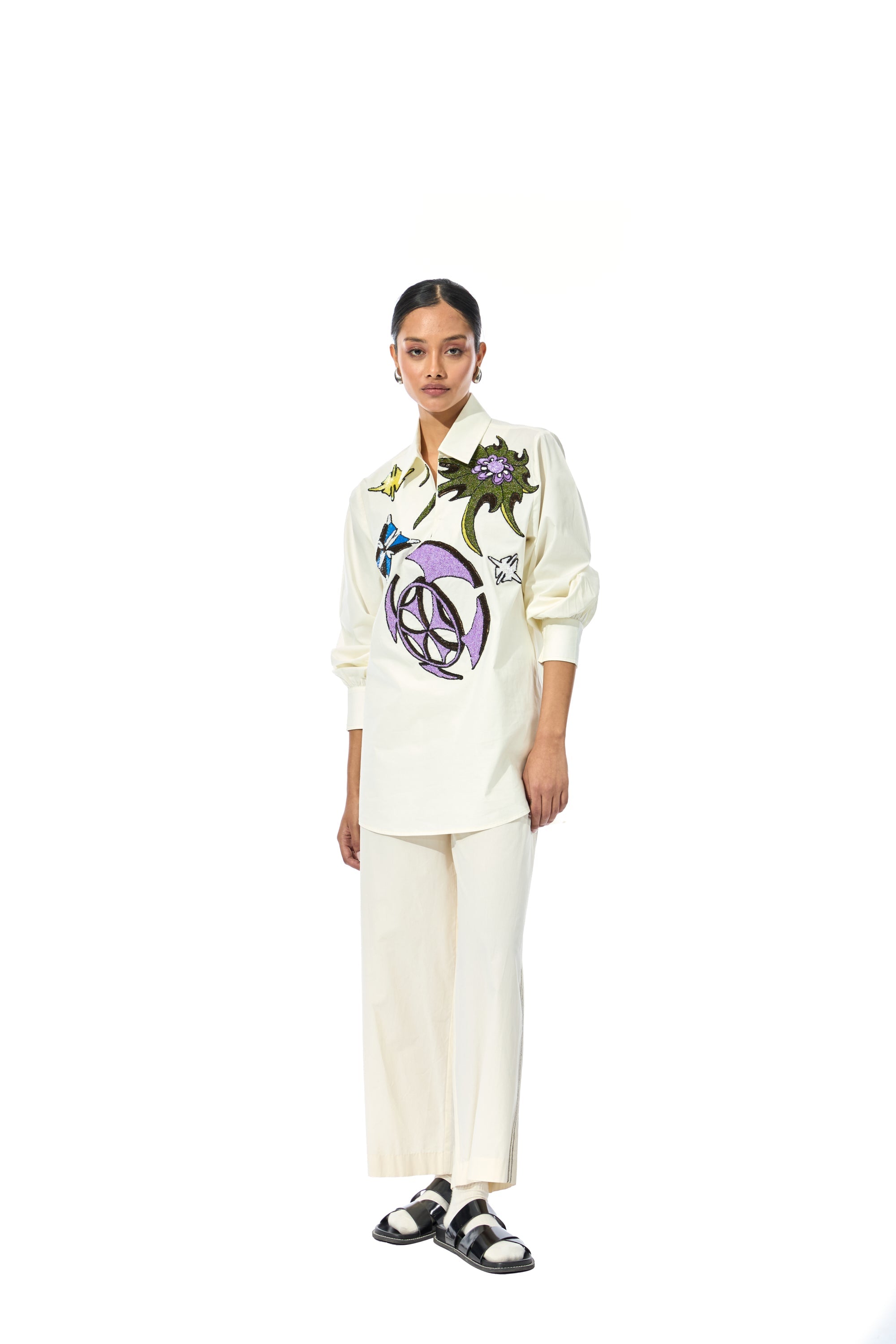 'KOSHA' EMBELLISHED SHIRT - Kanika Goyal Label